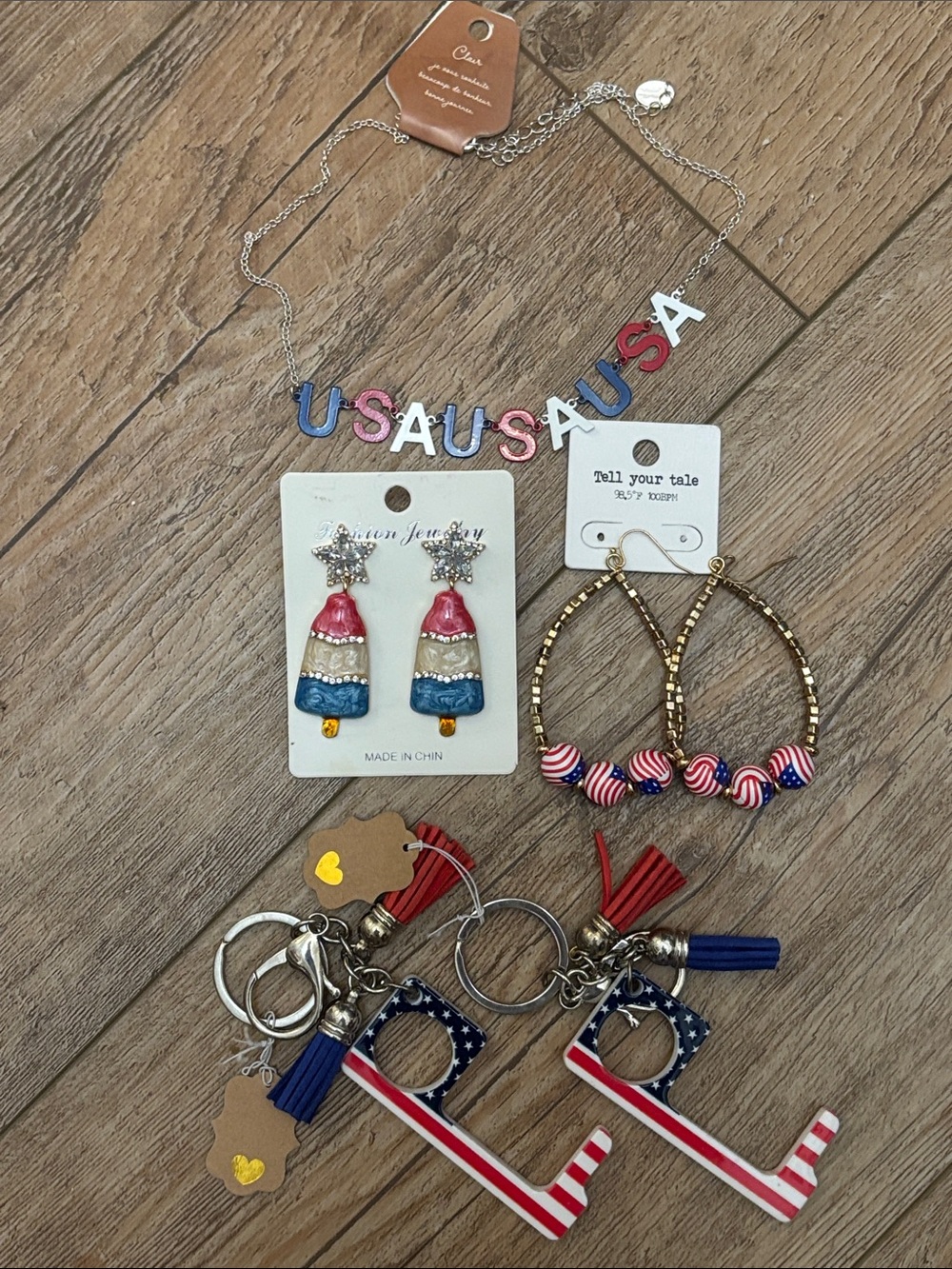 Americana Accessories - Festive Red White Blue